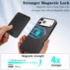 For iPhone 17 Pro Case Compatible with MagSafe Ultra Thin Card Holder PU Leather Coated TPU Cover