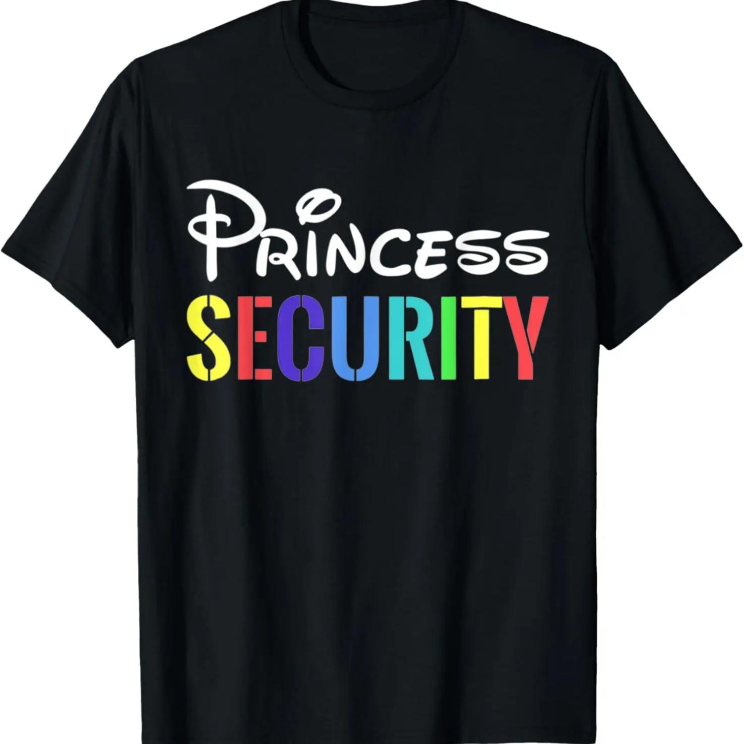

Dad Mom Parents Daughter Boyfriend Costume Princess Security T-Shirt S