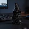 Durable PLA Resin Craft 3D Printed Skeleton Gnome Figurine, Gothic Skull Goblin Statue, Spooky Dark Desktop Decoration Ornament for Home Office