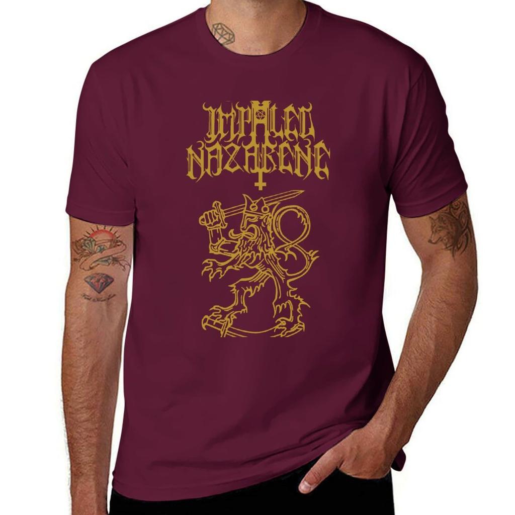 Impaled Nazarene T-Shirt Summer Tops Customs Shirts Graphic Tees Mens Funny T Shirts