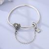925 Silver Bracelets 17-20CM Original Heart Shape Series Bracelet Fit DIY Charms Beads Fashion Women Jewelry