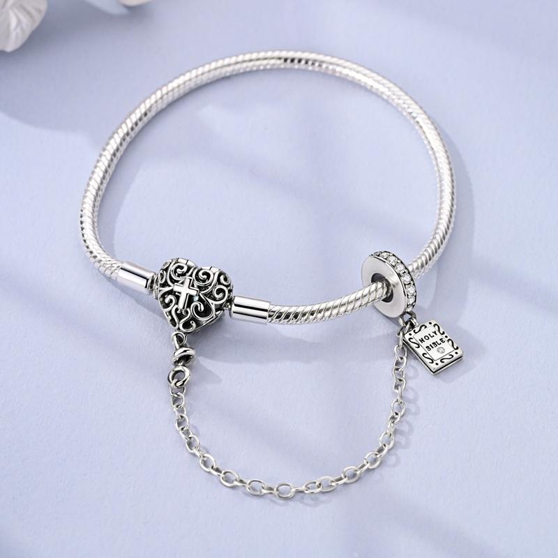 925 Silver Bracelets 17-20CM Original Heart Shape Series Bracelet Fit DIY Charms Beads Fashion Women Jewelry