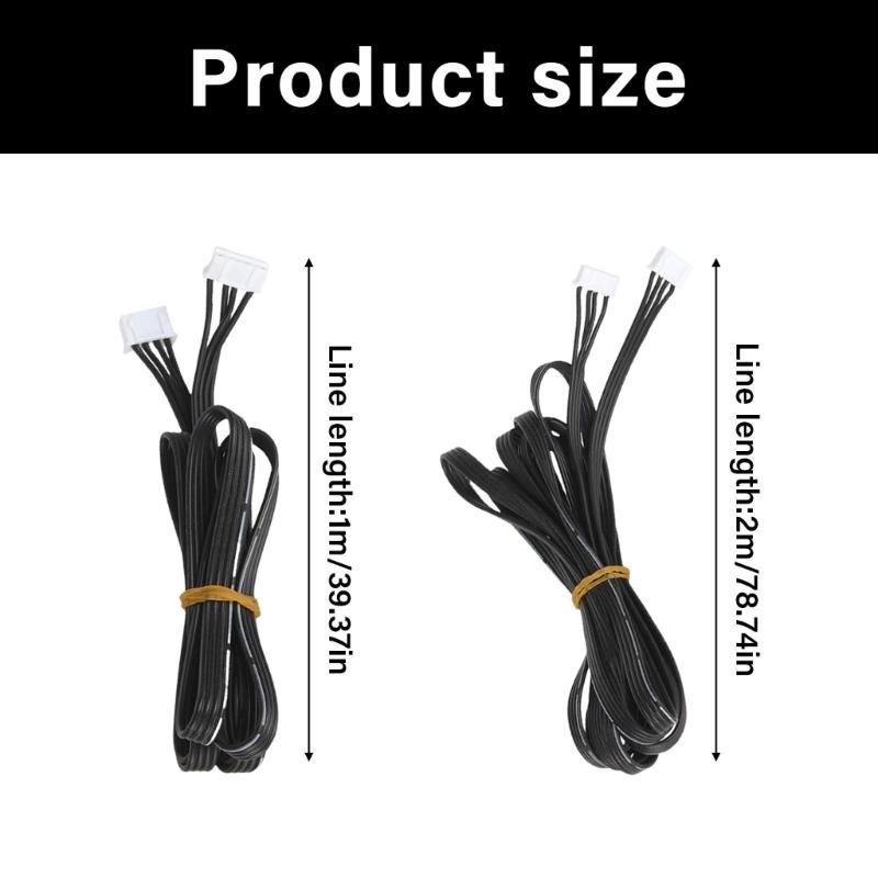 Stepper Motor Line XH2.54 Terminal Line 3D Printer Accessories 4Pin to 6Pin Stepper Motor Cable  Silicone Wiring