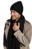 Kamea Filip Men' Set (Hat + Scarf), Black