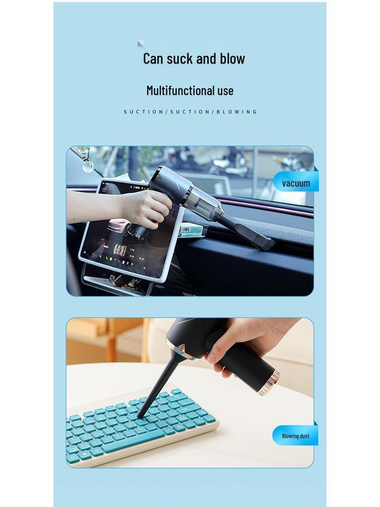 Leistungsstarker Akku-Handstaubsauger für Auto und Zuhause, mit starker Saugkraft und dualer Portabilität