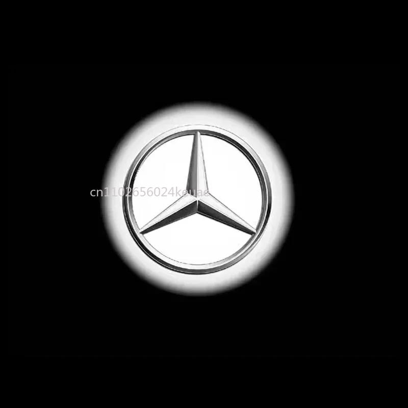 2X LED Auto Tür Willkommenslicht Projektor Logo Für Mercedes Benz B E C Klasse W205 AMG W176 W177 W212 W213 W246 W247 W166 M X166 GL