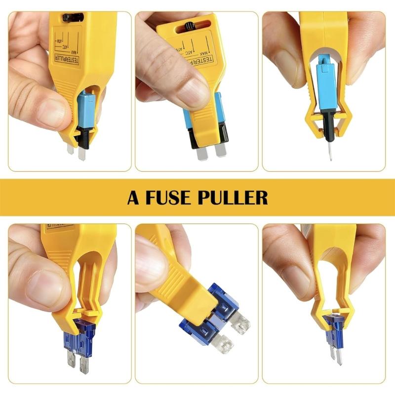 Automotive Fuses Puller And Tester Tool With Adjustable Probe For Fuses Detection Fuses Checker Puller