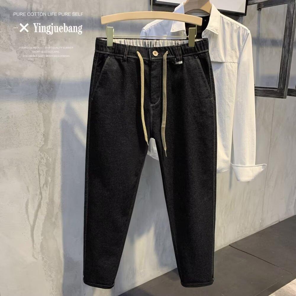 Джинсы JYL Мужские Универсальные Простые Модные Новые Харадзюку Винтажные Свободные Джинсовые Брюки 37