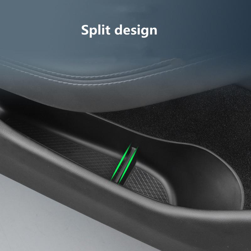 Car Door Side Storage Box for Tesla New Model 3 Highland 2024 Door Armrest Umbrella Trash Can TPE for Model 3+ Accessories 4PCS