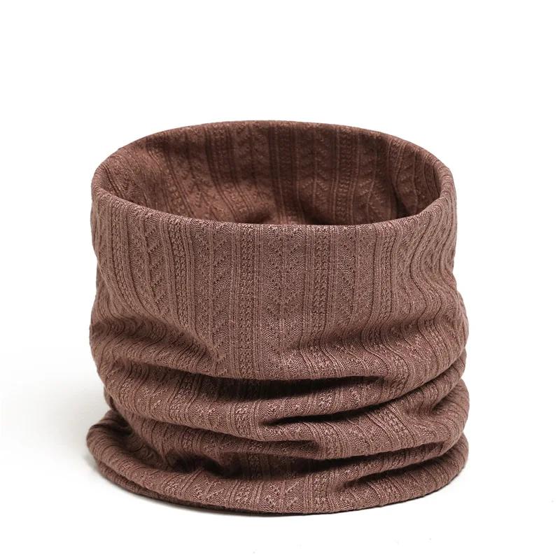 New Women Men Soft Knitted Neck Ring Neckerchief Winter Warm Face Mask Scarves Unisex Snood Muffler Fashion Fake Collar Bufandas