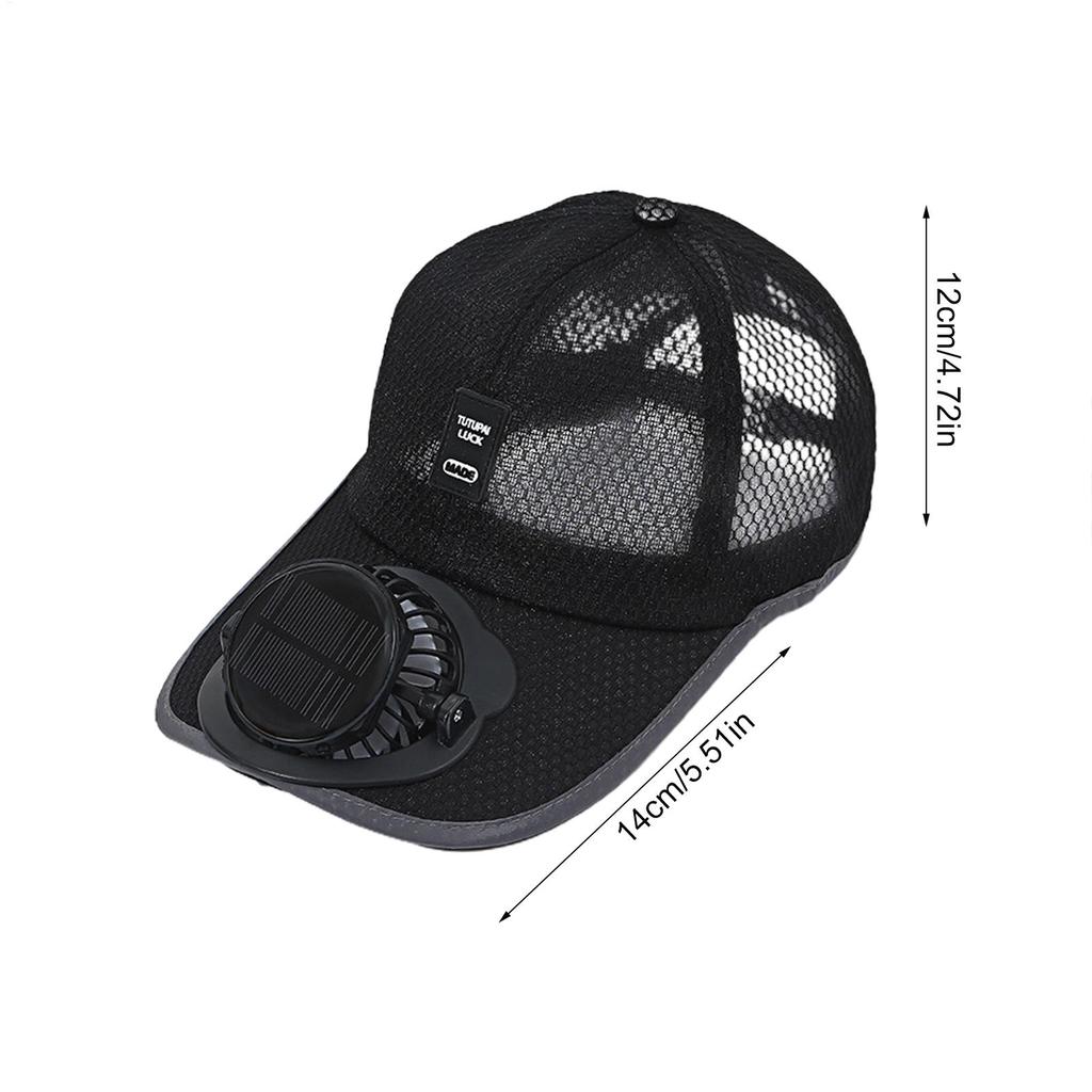 Hat with Solar Powered Fan Baseball Hat Fan Hat Breathable Beach Hat with Cooling Fan UV Protection Solar Powered Hats for Men
