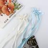 Cloth Bowknot Hair Tie Balletcore Y2k Hair Tie Trendy Long Ribbon Hair Clip  Headdress