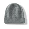 Women's 100% Pure Cashmere Twill Knit Hat - Warm, Stylish Cold Protection for Autumn/Winter
