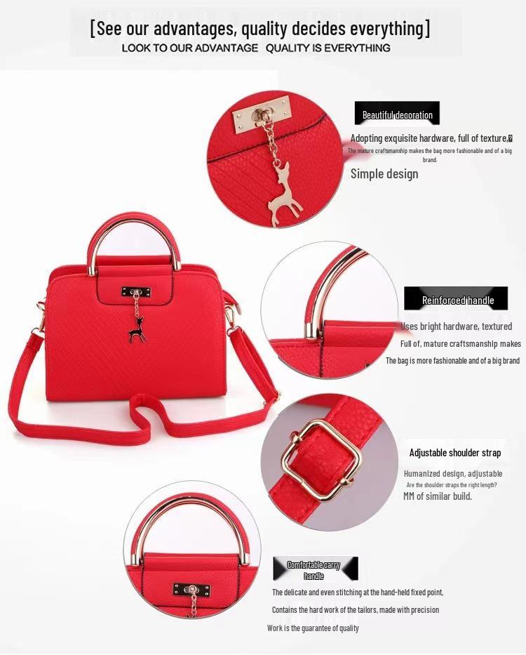 Taizhou Women's PU Small Square Crossbody Handbag - Solid Color Fashion Shoulder Bag