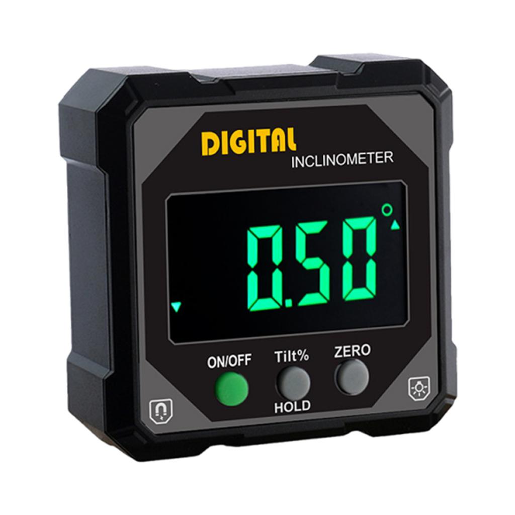 Digital Angle Finder Anti-Slip 4-Side Magnetic Angle Gauge 4×90° Table Saw Miter Protractor Woodworking Measuring Tool