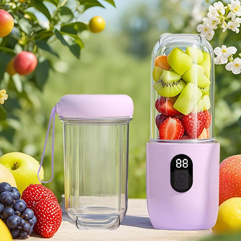 Tragbarer Mixer USB Wiederaufladbar Kabellos Mini Entsafter Mixer für Smoothie Shake Protein Reise Sportflasche Entsafterbecher
