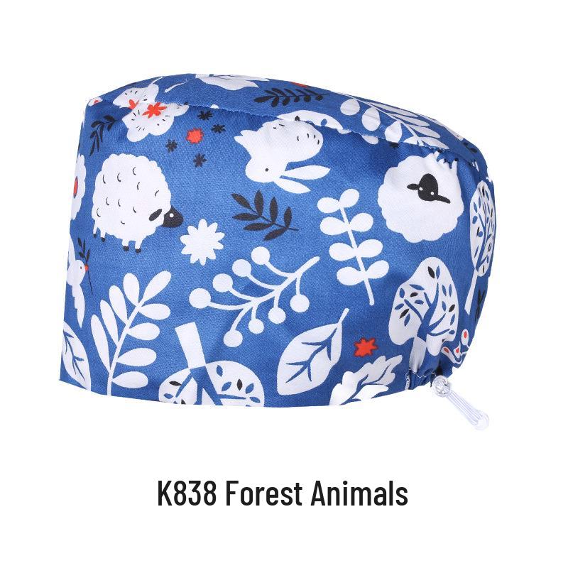 Oddychający Czysta Bawełna Czepek Chirurgiczny dla Lekarzy i Pielęgniarek