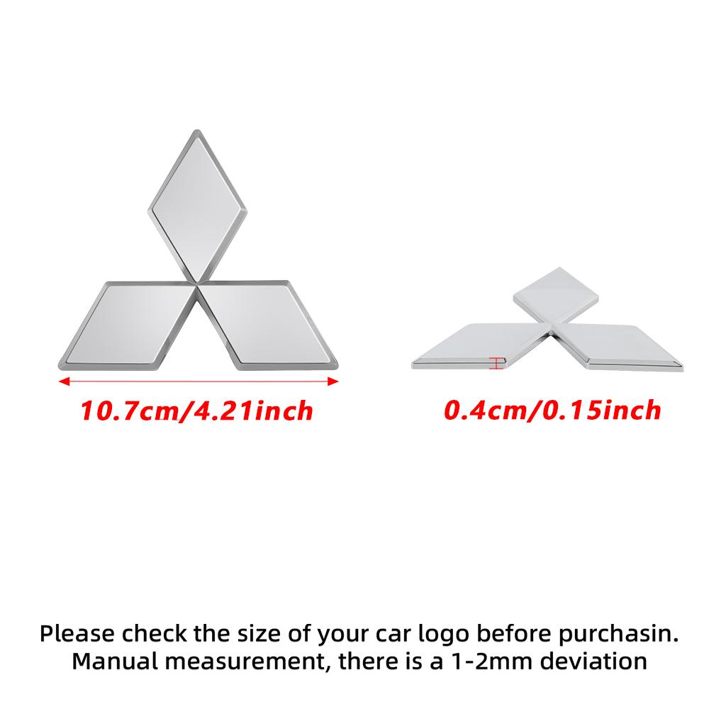 Car Logo Front Rear Stickers Decoration Badge Accessories For Mitsubishi 9 Ralliart ASX L200 Colt Outlander Pajero Lancer Cross