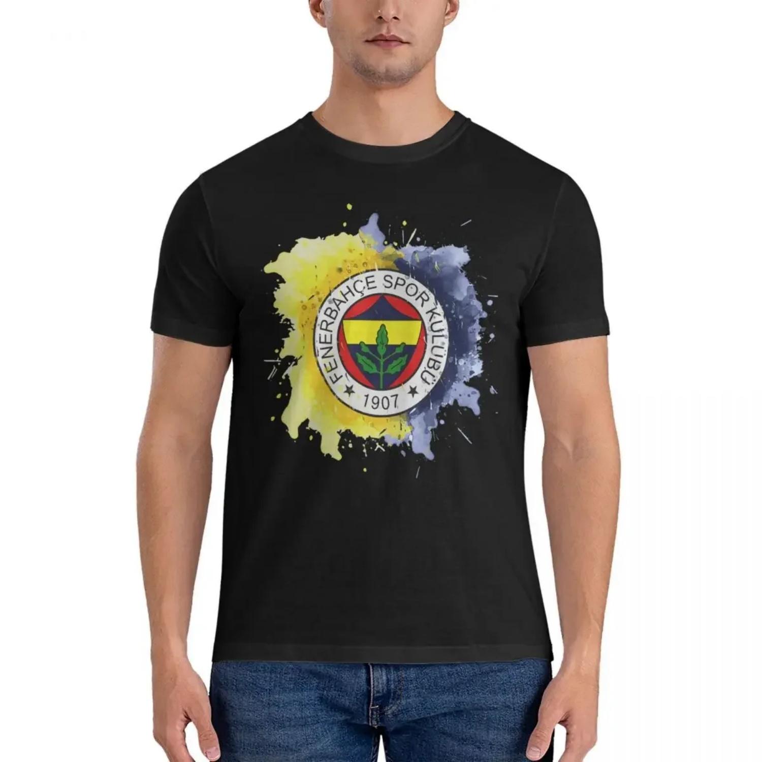 

Humorous Istanbul Watercolor Design T-Shirt Men O Neck Pure Cotton T Shirt Fenerbahce Short Sleeve Tees Original Clothing S