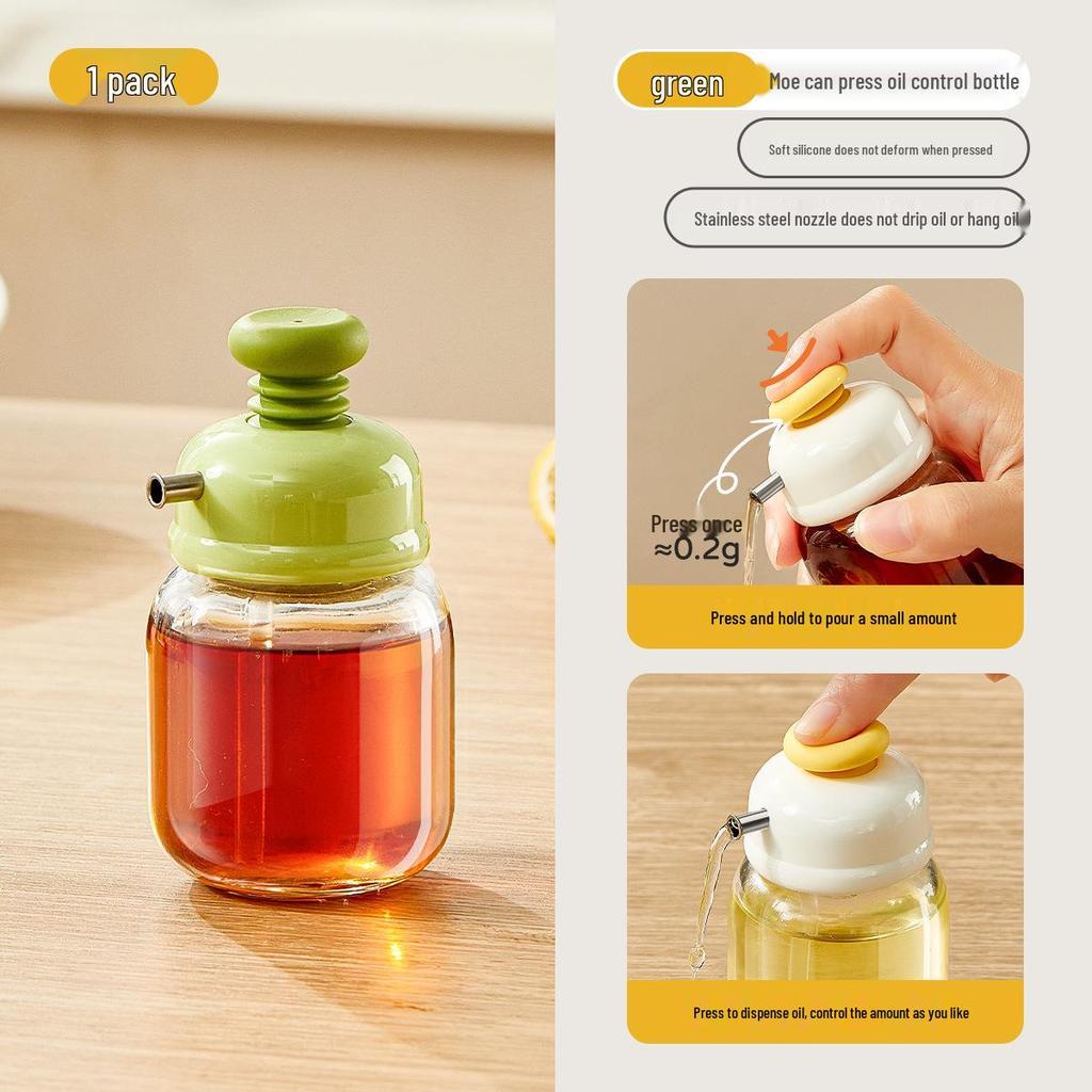 Mengke Glass Oil & Condiment Dispenser Bottle with Flow Control