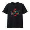 Colorful Proud Brother T Shirt for Men with Crown and Heart Design Perfect Celebrations Vintage Washed Designer Clothes