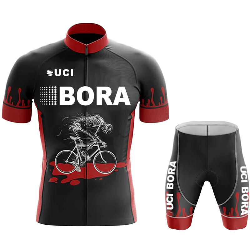 Team Jersey Men's Cycling Pants with Gel UCI BORA Outfit Set Jerseys Man Blouse Summer Clothes 2026 Mountain Bike Clothing Mtb