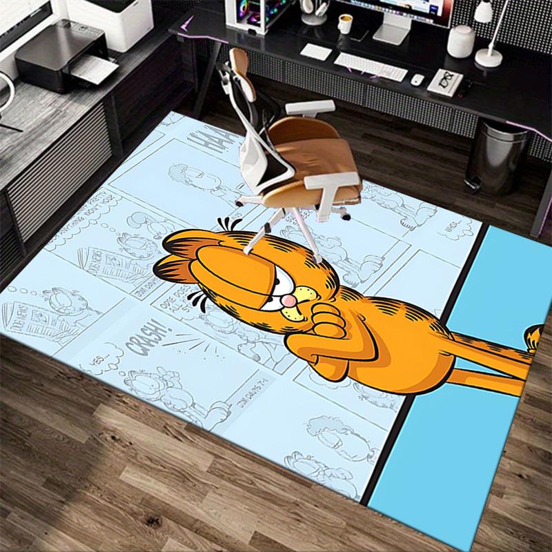 Garfield'S Comic Strip Adventure Carpet For Playroom Bedroom Living Room Sofa Home Decorkids Game Area Rug Nonslip Floor Mat