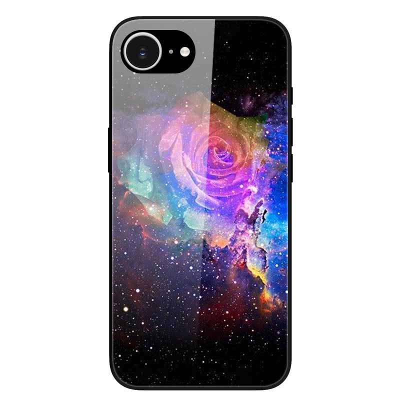 Tempered Glass Phone Cases For iPhone 16e 2025 Case Silicon Bumper Hard PC Back Cover Shell for iPhone SE (2025) / for iPhone16e