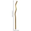8*235mm Wave Reusable Coloful Straw Set 304 Stainless Steel Straw Bent Drinking Straw With Cleaning Brush Home Bar Accessory