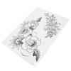 Temporary Tattoo Sticker Arm Chest Back Leg Waterproof Women Flower Tattoo StickerTH‑400