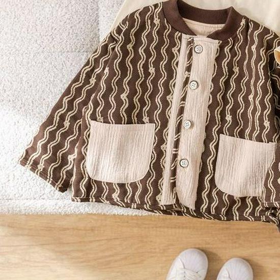 

Модный трехпредметный комплект для малышей для мальчиков, весна-осень 2025 110 for Height 95-105cm