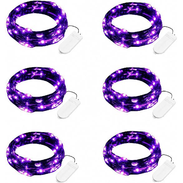Minetom 6 Pack Battery Operated LED Fairy Lights for Christmas Decor