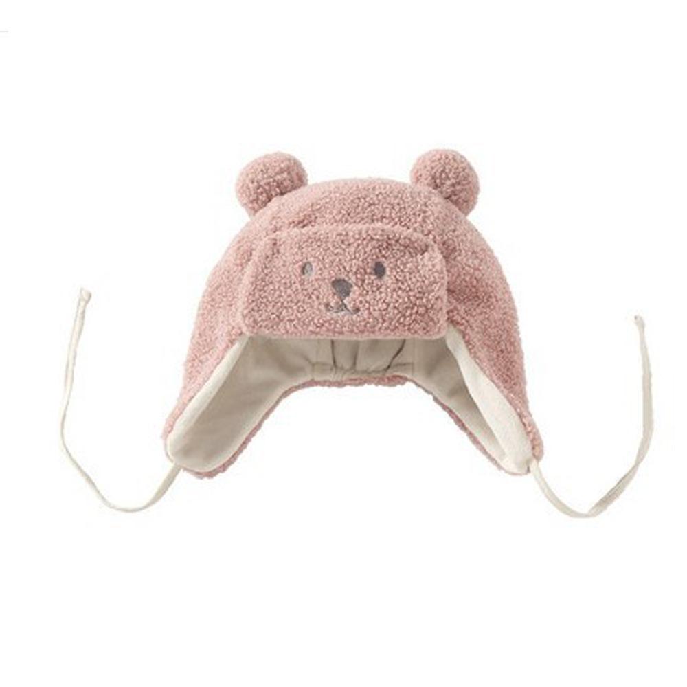 Cute Cartoon Bear Ear Protection Hats Windproof Beanie Cap New Warm Hat Baby