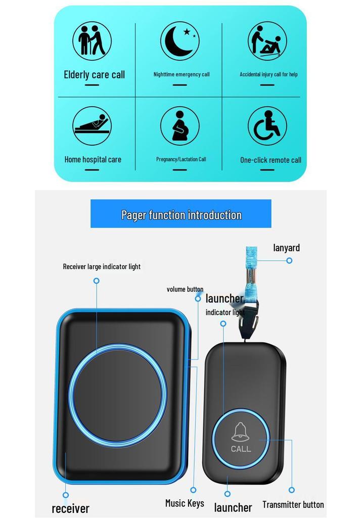 Wireless SOS Call Button for Elderly Care