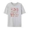 Women Retro Style Italian Seafood Print TShirt Vintage Aesthetic Oyster Lobster T Shirt Cute Foodie Shirt Loose Vacation Tops