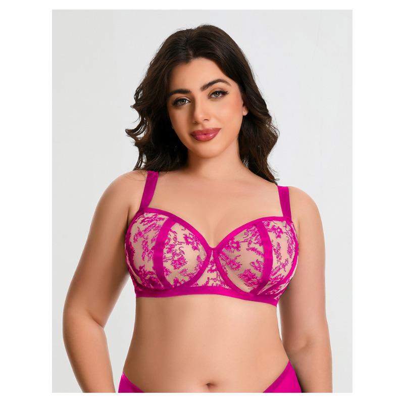 Plus Size Women Breathable Anti Sagging Full Coverage Side Support Shaping Bra