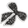 Vintage Style Bowknot Patch Rhinestone Embroidered Iron on for Trousers Cushions Pillows DIY Fashion Embroidered Patch