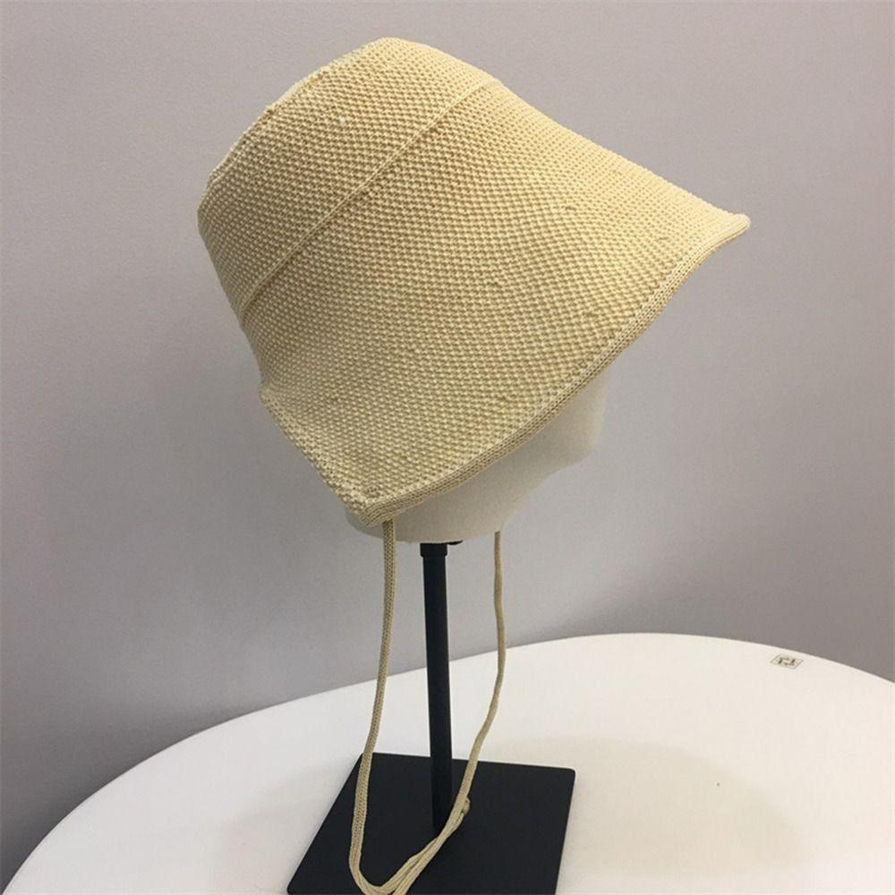 Big Wide Brim Linen Straw Bonnets Lace Up Closure Adjustable Straps Wide Brim Sun Hat Geometric Pattern Bow Accent