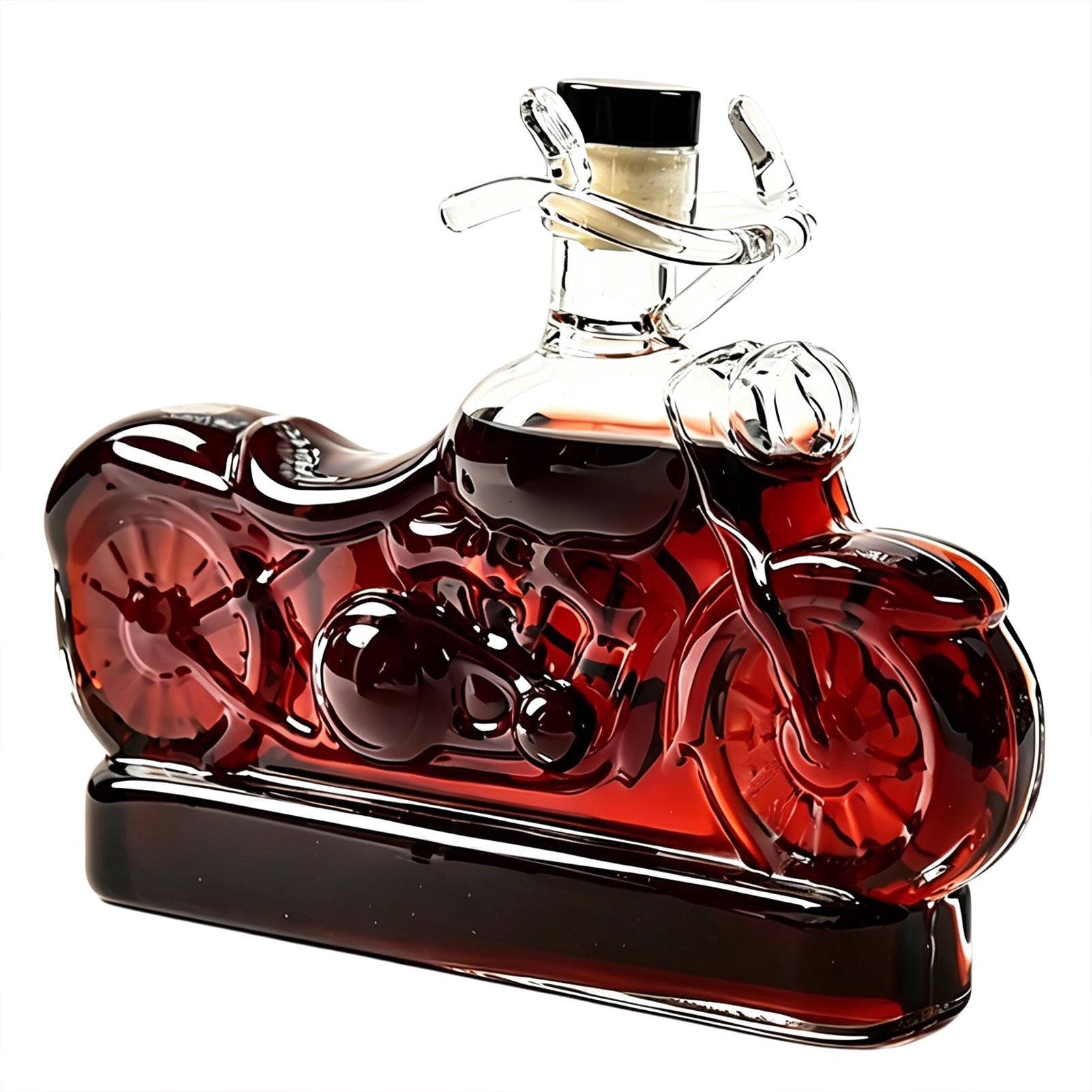 300ml Whiskey Decanter Bottle Vintage Motorcycle