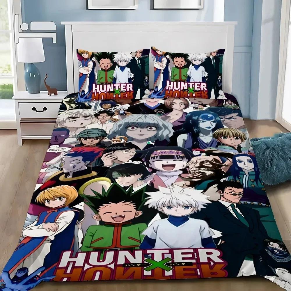 Anime Hunter×Hunter Bedding Set For Bedroom Soft Modern Bedspreads Comefortable Kids Duvet Cover Quilt Cover And Pillowcase