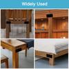 4PCS 100 X 50 mm Metal Bracket Black Fixing Joining Plate Smooth Surface Flat Mending Plate  Chair