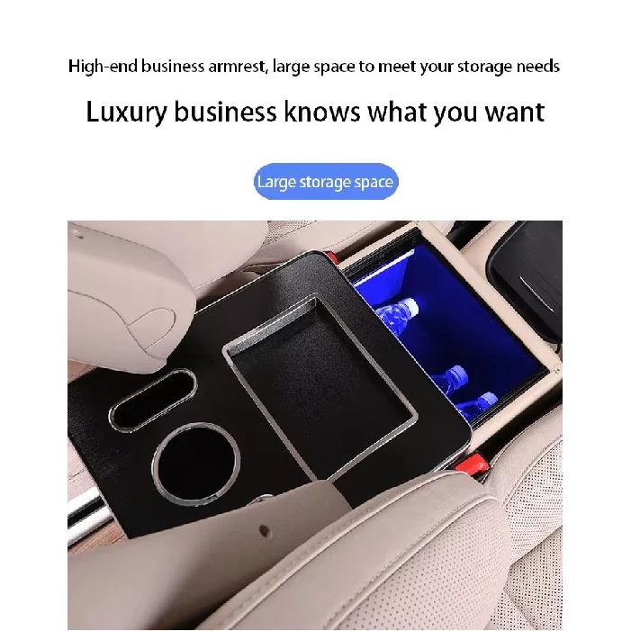 FOR Mercedes-Benz V-Class V220 V260 V250 W447 2014-2023 Armrest Storage Box Rear Handrail Box Mobile Phone Charging USB Armrest