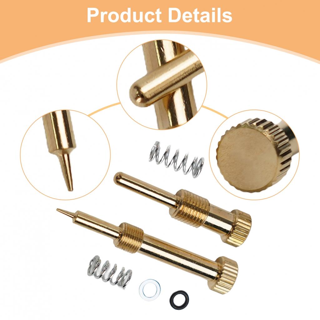 Air Fuel Mixture Screw + Idle Speed Adjustment Screw For Mikuni-VM22 Carburetor