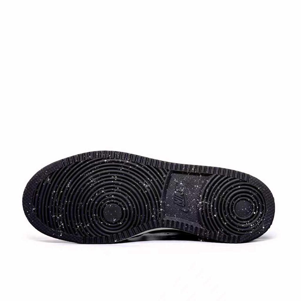 Nike Court Borough Virtual Creed Cushioning Abrasion Resistant Low Top Skateboard Shoes Men's Black Gray 844881-005(Team394-)