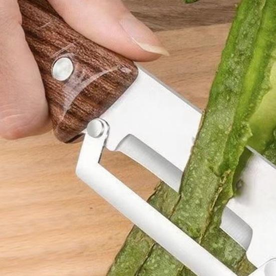 Edelstahl-Gemüseschäler mit rutschfestem Griff Robuster Obst- und Kartoffelschäler für Ananas Kürbis Zuckerrohr Rostfrei Wesentliches Küchenwerkzeug