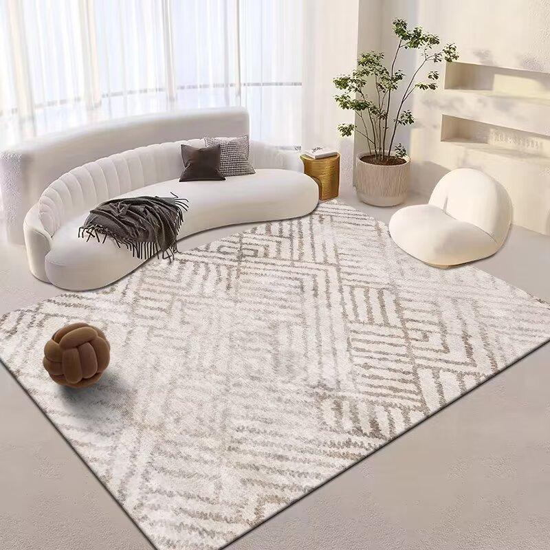 Nordic Large Carpets for Living Room Light Luxury Decor Non-slip Soft Mats Bedroom Lounge Area Rugs
