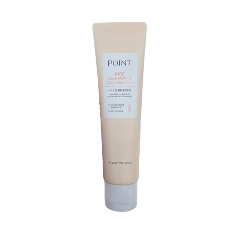 Point Rice Deep Melting Cleansing Balm 60g | Vegan Balm-to-Oil Makeup Cleanser for Waterproof Makeup 60g