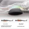 1PCS Massage Lumbar Pillow Electric Heating For Back Pain Relief Sleeping Support Ergonomic Kneading Heat Compress Pillow