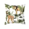 Tropical Rainforest Plant and Animal Print Pillowcases Sofa Cushion Covers Bedroom Children's Room Home Decoration
