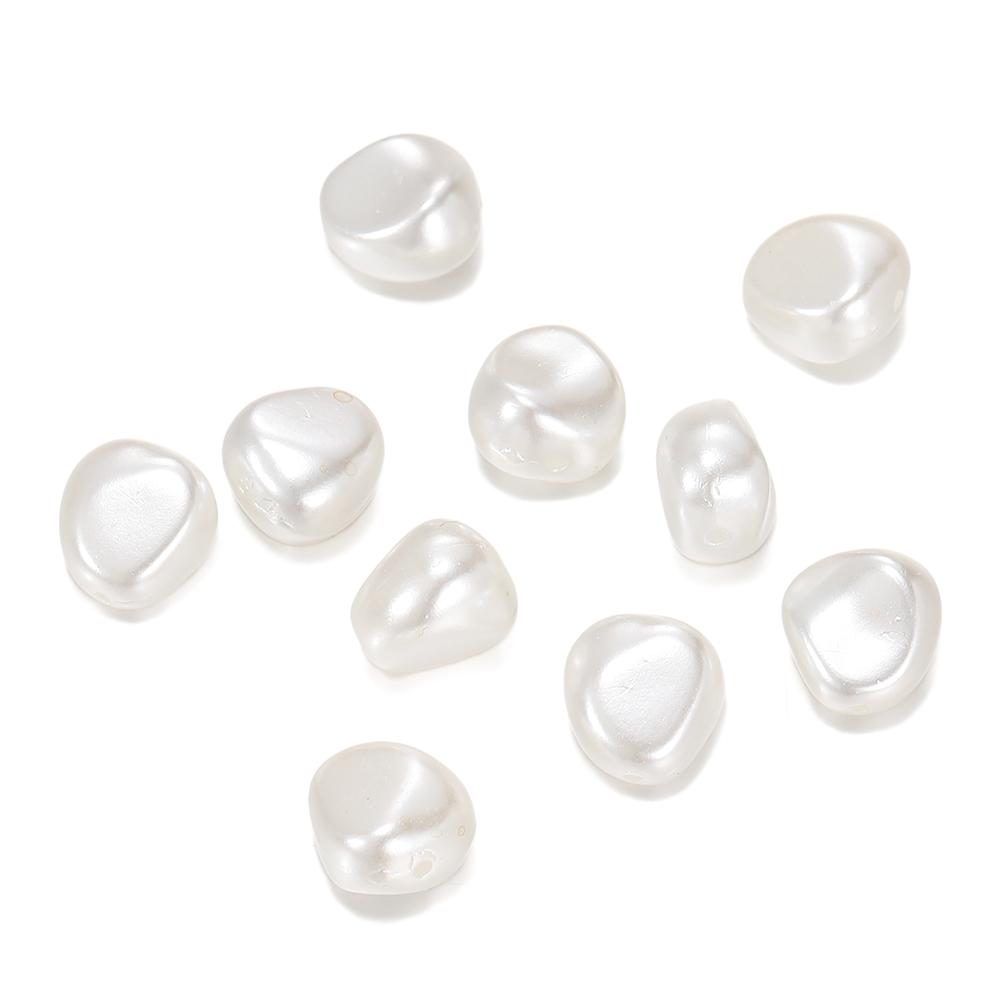 30 st Oregelbundna ABS Imitationspärlor Pärlor Akryl Mellanlägg Löst Pärlor för Smyckestillverkning DIY Halsband Örhängen Armband Halsband